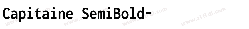 Capitaine SemiBold字体转换